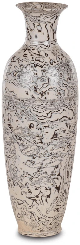 pot porcelein zwart wit