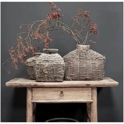 ANTIEKE OUD HOUTEN WANDTAFEL