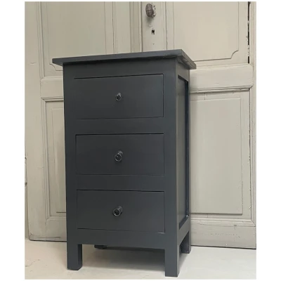 ladenkast met drie laden zwart