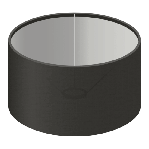 Linnen lampenkap zwart